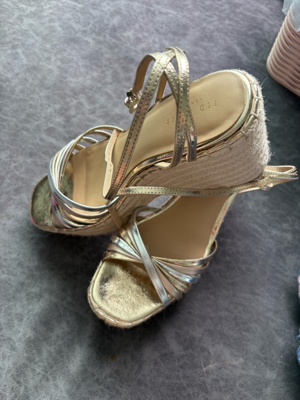 Ted Baker London Arabella Platform Wedge Sandal Size 9 New - Picture 2 of 7
